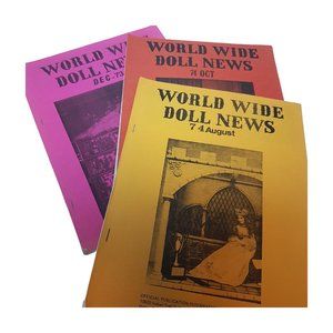 Vintage 1970s WORLD WIDE DOLL NEWS Issues International Doll Association